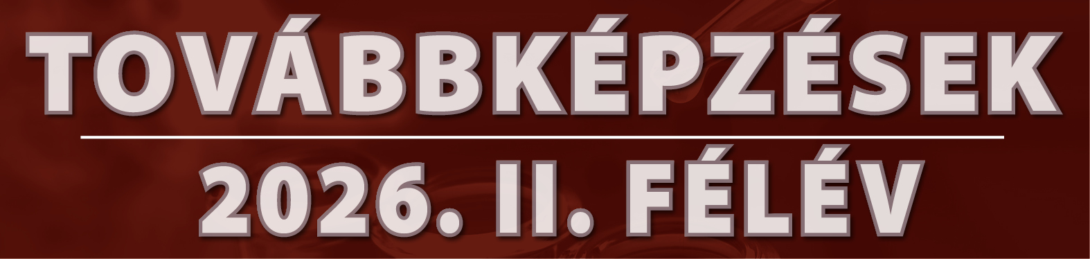 Továbbképzések 2026. II. félév